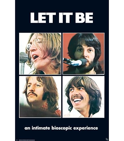 Amazon.com: Pyramid America The Beatles Let It Be Framed Poster